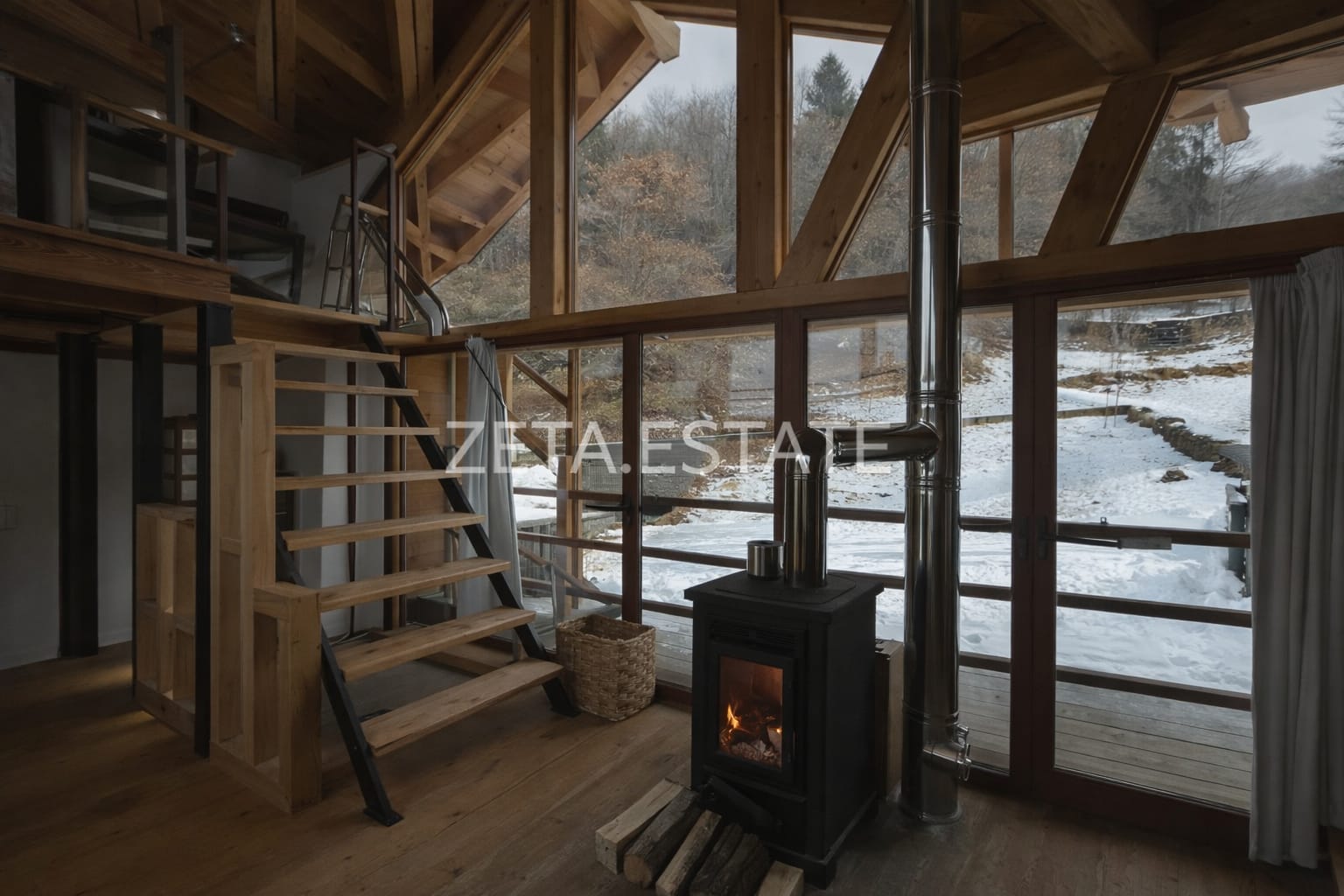 Vetrata e Stufa a Est